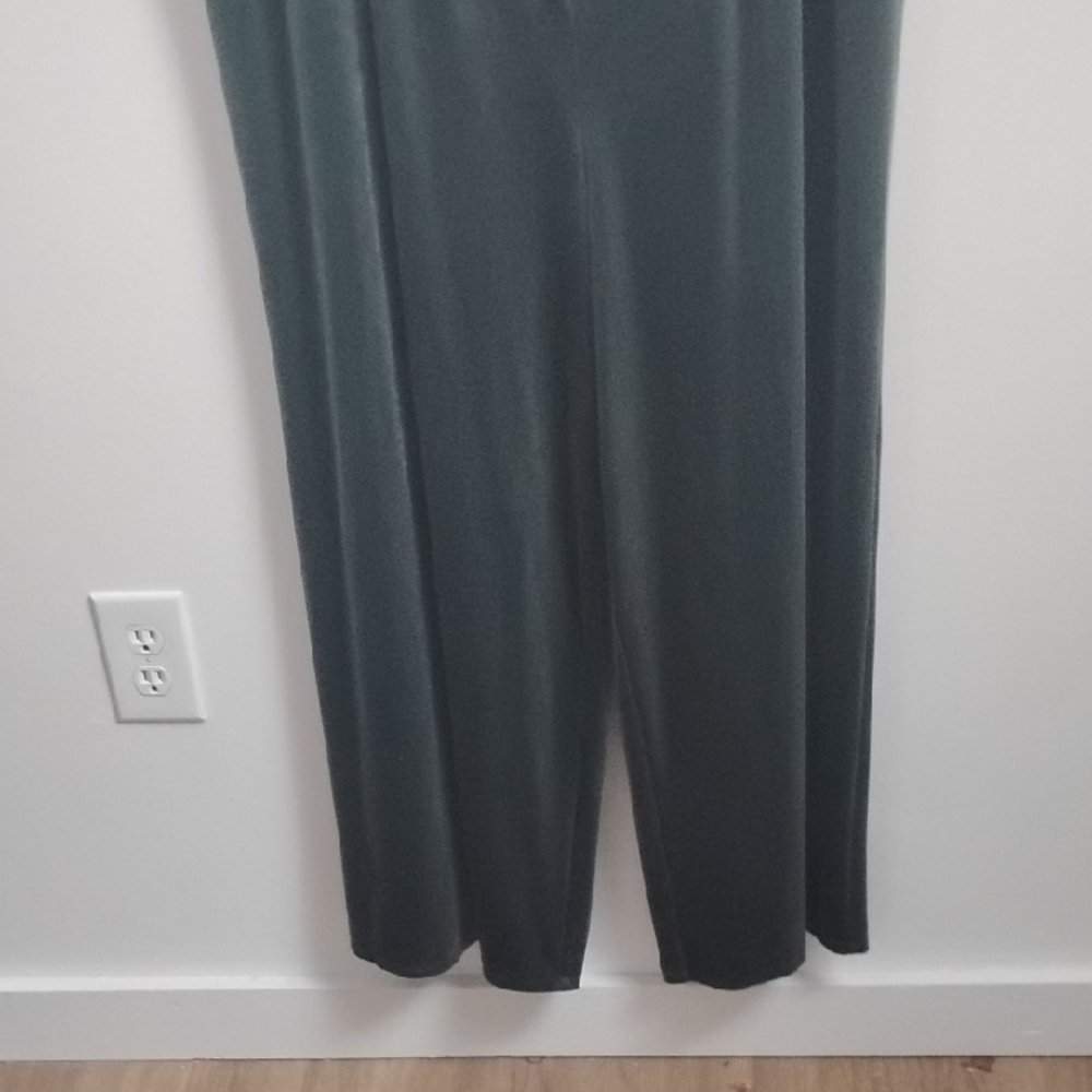 NWT Old Navy Green Velour Short Sleeve Wide Leg Sexy Elegant Jumpsuit - Picture 3 of 13